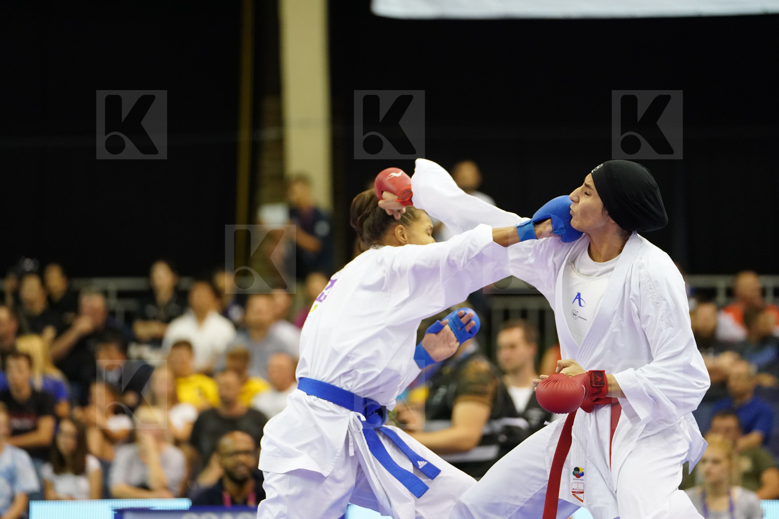 Abbasali Hamideh Female Kumite +68kg Florentin Anne Laure France Iran Islamic Republic of